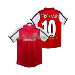 Fußballtrikot Arsenal BERGKAMP 10 2001 2002 Retro Heim Trikot Home Kurzarm für Herren