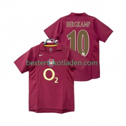 Fußballtrikot Arsenal BERGKAMP 10 2005 Retro Heim Trikot Home 2006 Kurzarm für Herren