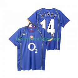 Fußballtrikot Arsenal Henry 14 2005 Retro Auswärts Trikot Away 2004 Kurzarm für Herren