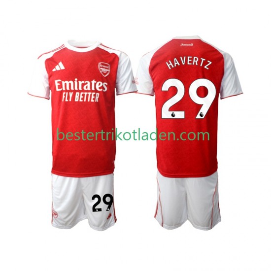 Fußballtrikot Arsenal Kai Havertz 29 Heim Trikot Home 2025-2026 Kurzarm für Kinder