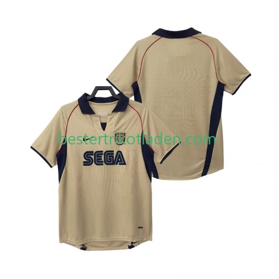 Fußballtrikot Arsenal 2001 2002 Retro Auswärts Trikot Away Kurzarm für Herren