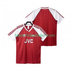 Fußballtrikot Arsenal 1988 1990 Retro Heim Trikot Home Kurzarm für Herren