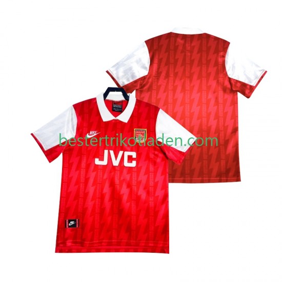 Fußballtrikot Arsenal 1993 Retro Heim Trikot Home 1994 Kurzarm für Herren
