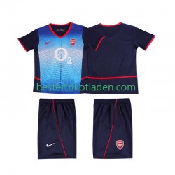 Fußballtrikot Arsenal 2002 Retro Auswärts Trikot Away 2004 Kurzarm für Kinder