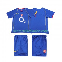 Fußballtrikot Arsenal 2005 Retro Auswärts Trikot Away 2004 Kurzarm für Kinder