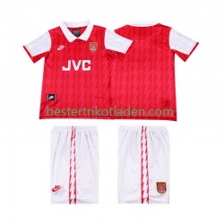 Fußballtrikot Arsenal 1996 Retro Heim Trikot Home 1994 Kurzarm für Kinder