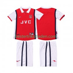 Fußballtrikot Arsenal 1998 Retro Heim Trikot Home 1999 Kurzarm für Kinder