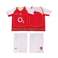 Fußballtrikot Arsenal 2005 Retro Heim Trikot Home 2004 Kurzarm für Kinder