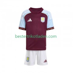 Fußballtrikot Aston Villa Heim Trikot Home 2025-2026 Kurzarm für Kinder