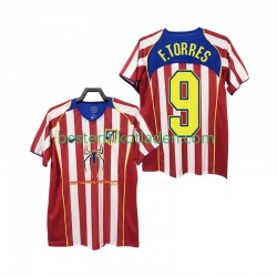 Fußballtrikot Atlético Madrid F TORRES 9 2005 Retro Heim Trikot Home 2004 Kurzarm für Herren