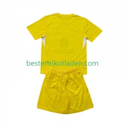 Fußballtrikot Atlético Madrid Torwart Heim Trikot Home 2025-2026 Kurzarm für Kinder