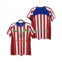 Fußballtrikot Atlético Madrid 2005 Retro Heim Trikot Home 2004 Kurzarm für Herren