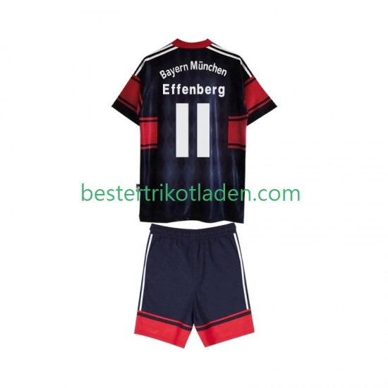 Fußballtrikot FC Bayern München Effenberg 11 1997 Retro Heim Trikot Home 1999 Kurzarm für Kinder