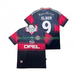 Fußballtrikot FC Bayern München Elber 9 1997 Retro Heim Trikot Home 1999 Kurzarm für Herren