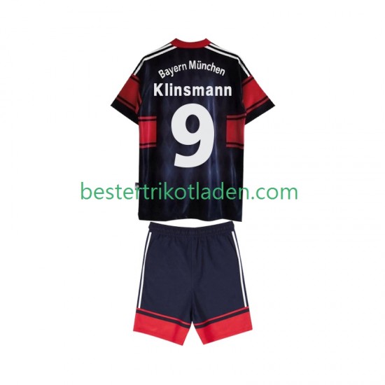 Fußballtrikot FC Bayern München Klinsmann 9 1997 Retro Heim Trikot Home 1999 Kurzarm für Kinder
