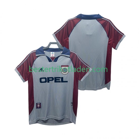Fußballtrikot FC Bayern München 1998 Retro Ausweich Trikot 3rd 1999 Kurzarm für Herren