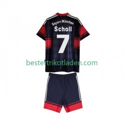 Fußballtrikot FC Bayern München Scholl 7 1997 Retro Heim Trikot Home 1999 Kurzarm für Kinder