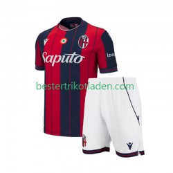 Fußballtrikot Bologna Heim Trikot Home 2025-2026 Kurzarm für Kinder