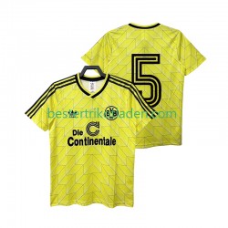 Fußballtrikot Borussia Dortmund 5 1988 1989 Retro Heim Trikot Home Kurzarm für Herren