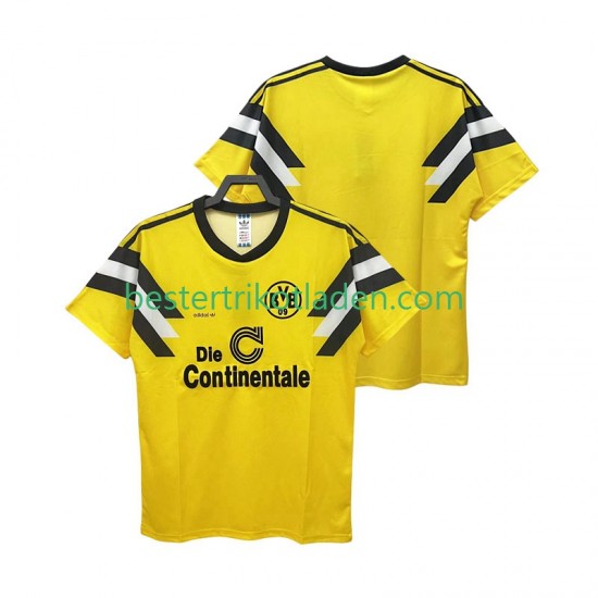 Fußballtrikot Borussia Dortmund DFB-POKAL 1989 Retro Heim Trikot Home Kurzarm für Herren