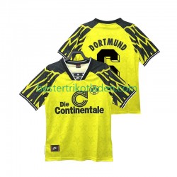 Fußballtrikot Borussia Dortmund SAMMER 6 1995 Retro Heim Trikot Home 1994 Kurzarm für Herren