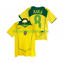 Fußballtrikot Brasilien KAKA 8 Retro Heim Trikot Home 2004 Kurzarm für Herren