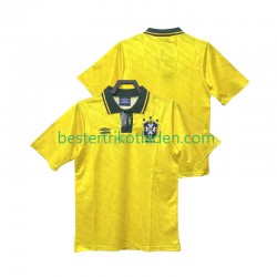 Fußballtrikot Brasilien 1991 1993 Retro Heim Trikot Home Kurzarm für Herren