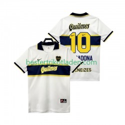 Fußballtrikot Boca Juniors MARADONA 10 1997 1998 Retro Auswärts Trikot Away Kurzarm für Herren