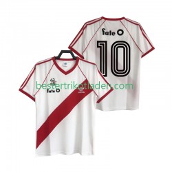 Fußballtrikot River Plate 10 1986 Retro Heim Trikot Home Kurzarm für Herren
