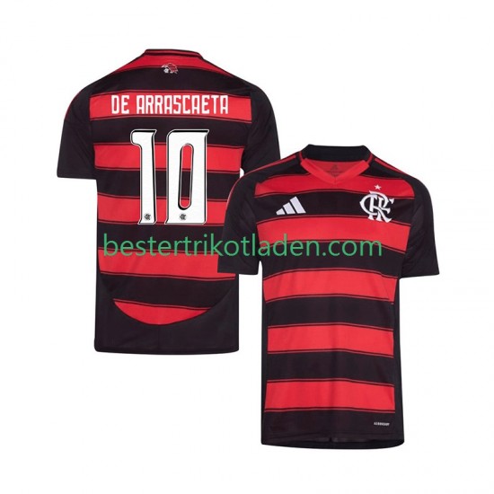 Fußballtrikot CR Flamengo Giorgian de Arrascaeta 10 Heim Trikot Home 2025-2026 Kurzarm für Herren