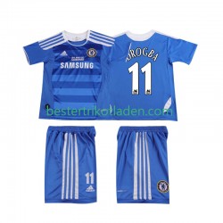 Fußballtrikot Chelsea DROGBA 11 2012 Retro Heim Trikot Home 2011 Kurzarm für Kinder