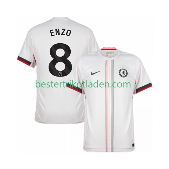 Fußballtrikot Chelsea Enzo Fernandez 8 Auswärts Trikot Away 2025-2026 Kurzarm für Herren