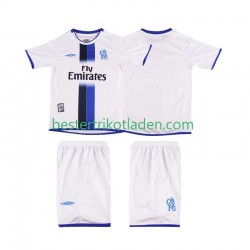 Fußballtrikot Chelsea 2003 Retro Auswärts Trikot Away 2004 Kurzarm für Kinder