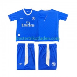 Fußballtrikot Chelsea 2003 2005 Retro Heim Trikot Home Kurzarm für Kinder