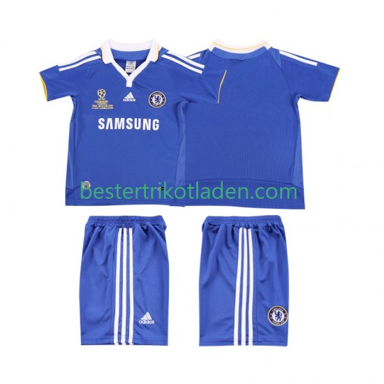 Fußballtrikot Chelsea 2007 Retro Heim Trikot Home 2008 Kurzarm für Kinder