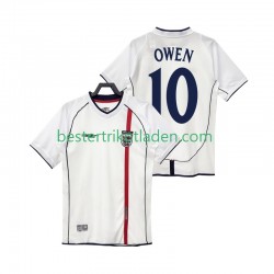 Fußballtrikot England OWEN 10 2002 Retro Heim Trikot Home Kurzarm für Herren