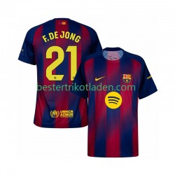 Fußballtrikot FC Barcelona Frenkie de Jong 21 Heim Trikot Home 2025-2026 Kurzarm für Herren