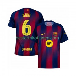 Fußballtrikot FC Barcelona Gavi 6 Champions League Heim Trikot Home 2025-2026 Kurzarm für Herren