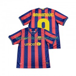 Fußballtrikot FC Barcelona Ibrahimović 9 2009 Retro Heim Trikot Home 2010 Kurzarm für Herren
