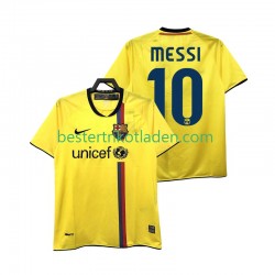 Fußballtrikot FC Barcelona Lionel Messi 10 2009 Retro Auswärts Trikot Away 2008 Kurzarm für Herren
