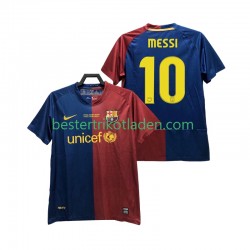 Fußballtrikot FC Barcelona Lionel Messi 10 Champions League 2009 Retro Heim Trikot Home 2008 Kurzarm für Herren