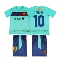 Fußballtrikot FC Barcelona Lionel Messi 10 Retro Auswärts Trikot Away 2011 2010 Kurzarm für Kinder