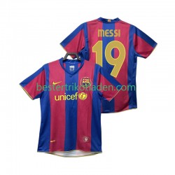 Fußballtrikot FC Barcelona Lionel Messi 19 2007 Retro Heim Trikot Home 2008 Kurzarm für Herren