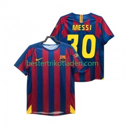 Fußballtrikot FC Barcelona Lionel Messi 30 Champions League 2005 Retro Heim Trikot Home 2006 Kurzarm für Herren
