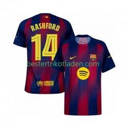 Fußballtrikot FC Barcelona Marcus Rashford 14 Champions League Heim Trikot Home 2025-2026 Kurzarm für Herren
