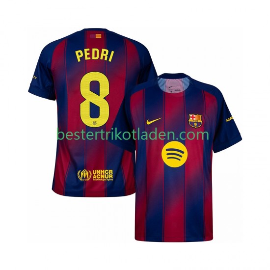 Fußballtrikot FC Barcelona Pedri 8 Heim Trikot Home 2025-2026 Kurzarm für Herren
