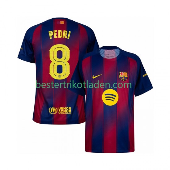 Fußballtrikot FC Barcelona Pedri 8 Champions League Heim Trikot Home 2025-2026 Kurzarm für Herren
