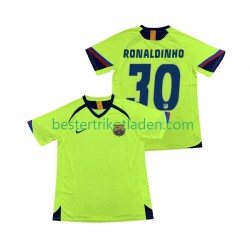 Fußballtrikot FC Barcelona RONALDINHO 30 2005 Retro Auswärts Trikot Away 2006 Kurzarm für Herren