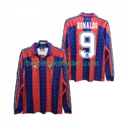 Fußballtrikot FC Barcelona RONALDO 9 1996 1997 Retro Heim Trikot Home Langarm für Herren
