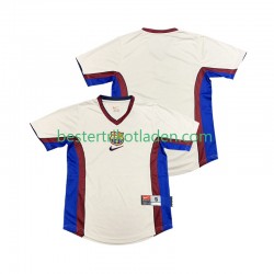 Fußballtrikot FC Barcelona 1998 Retro Auswärts Trikot Away 1999 Kurzarm für Herren